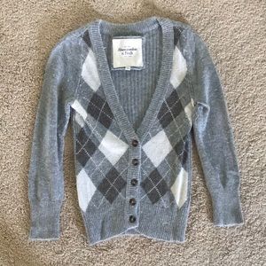 Abercrombie & Fitch Grey Cardigan Size Small